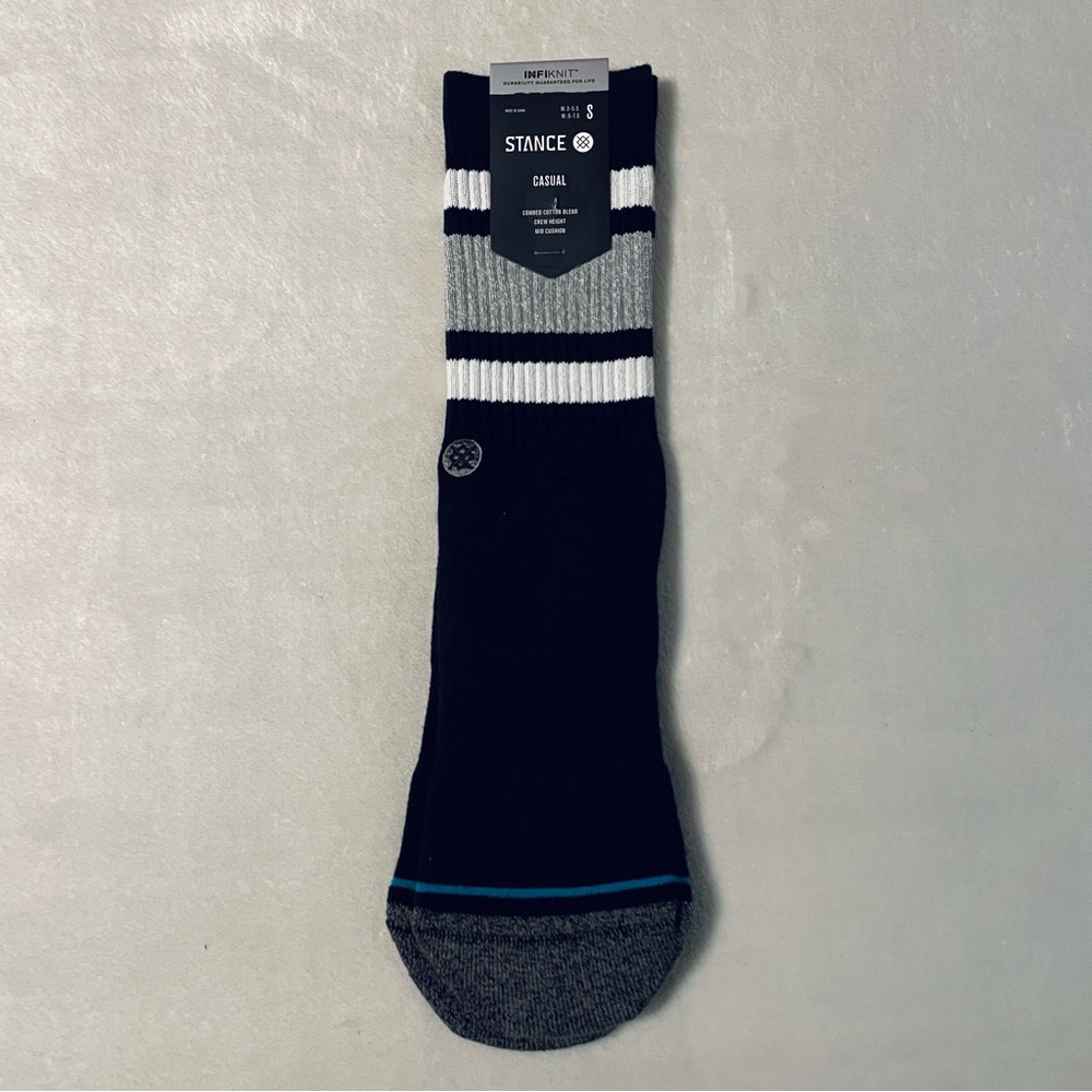 Stance Casual Black and Gray Socks